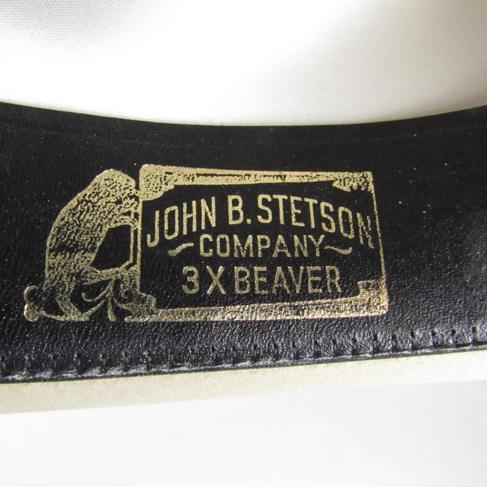 Stetson Cowboy Hat 'Kit Carson' XXX Beaver Fur 7-1/2 Feather Band Stetson Cowboy Hat 'Kit Carson' XXX Beaver Fur 7-1/2 Feather Band