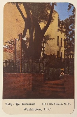 Tally-Ho Restaurant Washington DC ''Memory Tree'' Chrome Postcard Duncan Hines