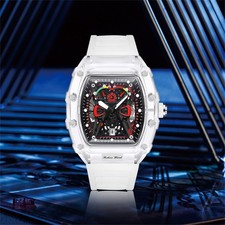 Herren--Armbanduhren Tonneau Skelett  Tourbillon Rechteckig