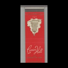 Matchbook Cover College - University- Currier Hall State University of Iowa