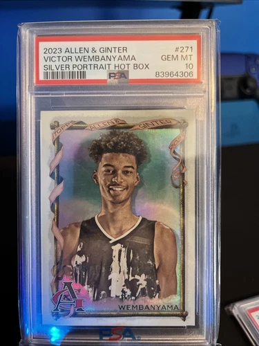 2023 Allen & Ginter Victor Wembanyama Silver Portrait Hot Box Rookie RC