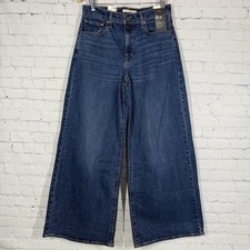 Levis 728 High Rise Wide Leg Jeans Women Size 31 Skater Streetwear Blue Denim