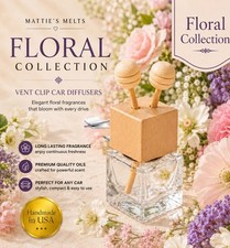 F Vent Car Diffuser Floral Collection Air Freshener | Choose Your Scent