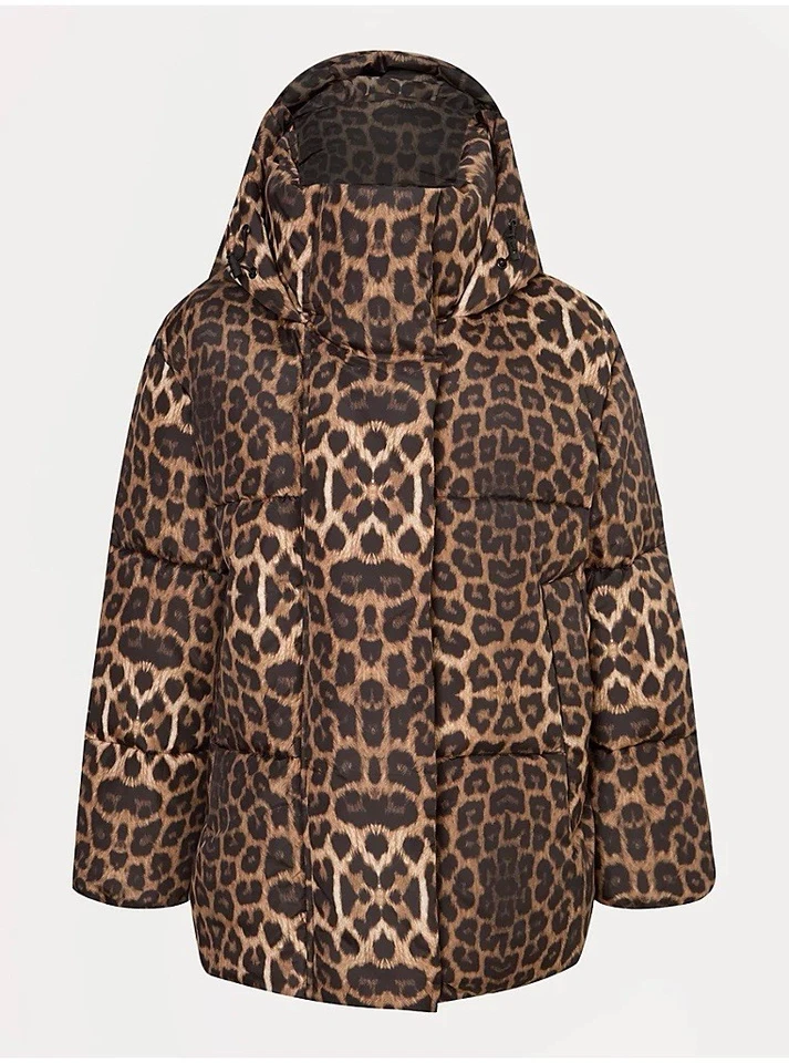 ASDA Leopard Puffer Jacket – Viral Sell Out Ganni Dupe – LARGE  - Image 2 of 4