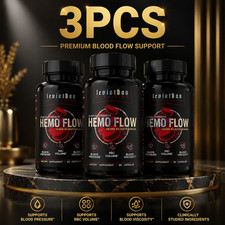 3pcs Leviathan Nutrition Hemo Flow Supplement...