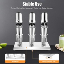3 Head Commercial Electric Milkshake Machine Tea Drink Blender Milkshake Mixer