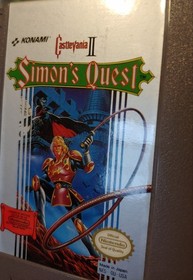 Castlevania 2 Simon's Quest. 1988. Usato. scatola con usura 70%. NES. Konami. cartuccia