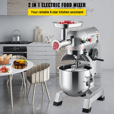 Commercial Stand Mixer, 20Qt Stainless Steel Bowl, Perfect for Bakery Pizzeria