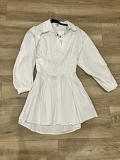 Shero White M White Cotton Dress New with Tags