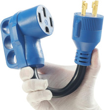 30 Amp to 50 Amp RV Adapter,Generator Plug 4 Prong 30 Amp Power to 50 Amp RV,NEM