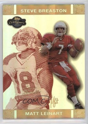 2007 Co-Signers Red Changing Faces Hyper Gold 45/50 Matt Leinart Rookie RC 4g8