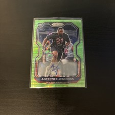 ANFERNEE JENNINGS GENUINE AUTHENTIC SIGNED AUTOGRAPHED FOOTBALL CARD
