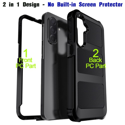 Funda rígida de doble capa a prueba de golpes resistente para teléfono Samsung Galaxy A17 5G - Imagen 2 de 12
