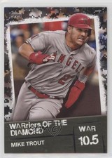 2020 Topps Warriors of the Diamond Black /299 Mike Trout #WOD-19 v1x