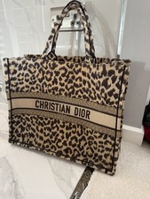 Dior Leopard Book Tote Large Tote Bag 131338007