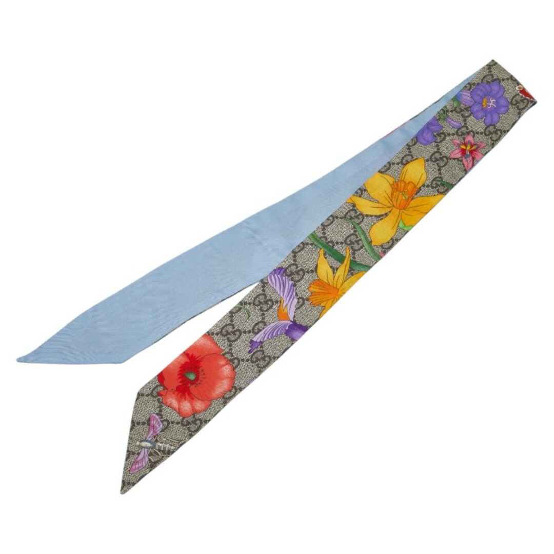 Gucci GG Flora Silk Scarf with Butterfly Bow for Women 1-0209708