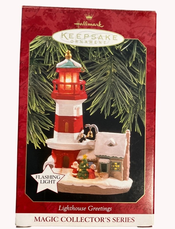 Hallmark 1997 Keepsake Ornament Lighthouse Greetings Magic Collectors Series