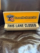1989 Camel Joe "Smooth Character" LANE CLOSED Grocery Store Sign RJ Reynolds Ltd
