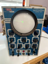 Vintage EICO Model 460 Oscilloscope CRT Analog Tube Scope Untested Retro Lab Gea