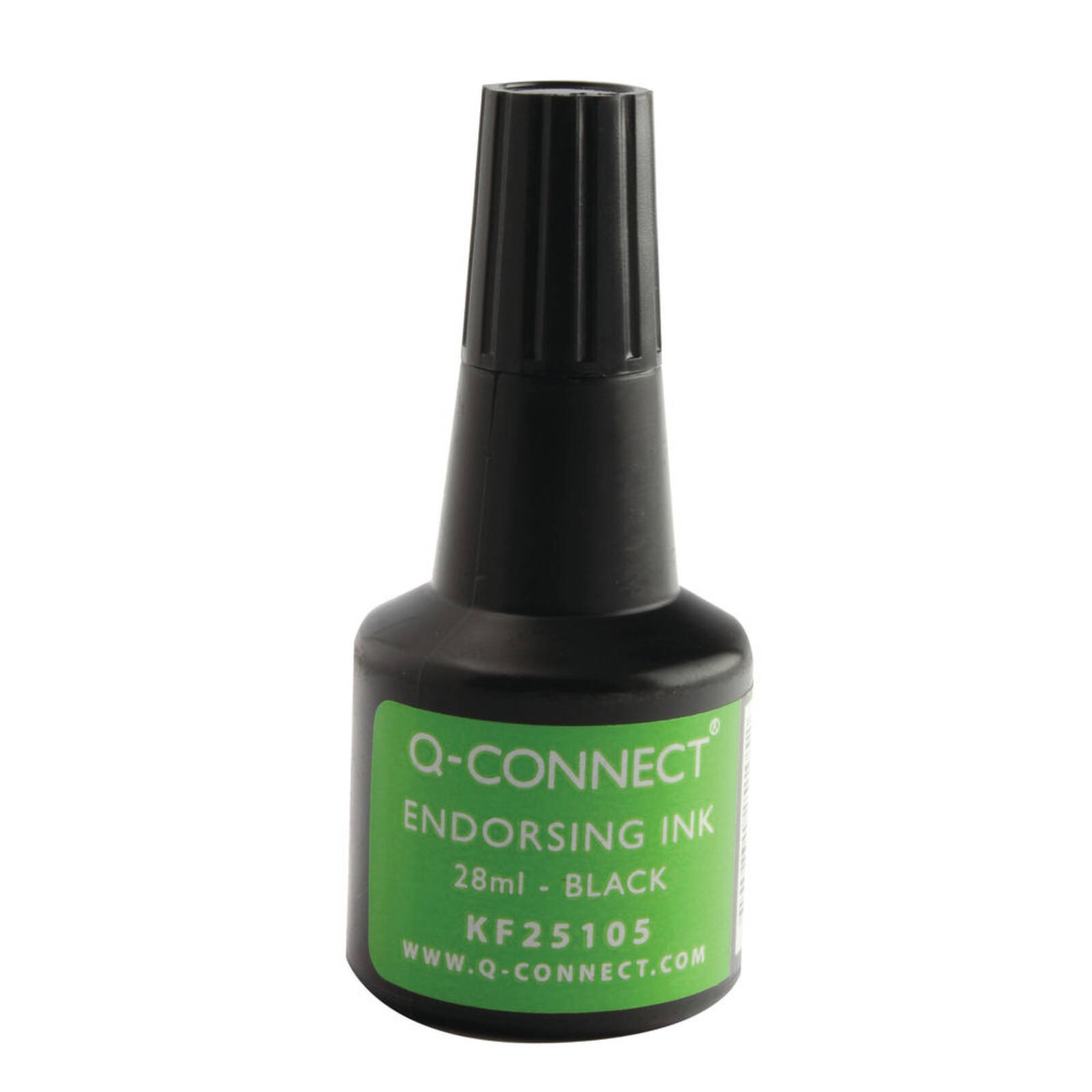 Q-Connect Endorsing Ink for Stamp Pads - 28ml - Black (KF25105) - Image 5