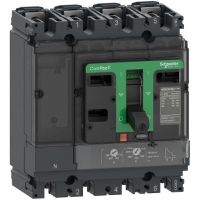 1pcs Schneider C10H4TM032 molded case circuit breaker NSX100H 4P4D 32A