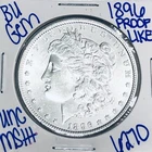 1896 BU UNCIRCULATED MORGAN SILVER DOLLAR AUTHENTIC U.S. MINT FREE SHIPPING 6270