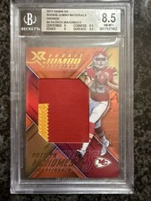 2017 Panini XR Patrick Mahomes II Jumbo Patch Materials Orange #/25 BGS 8.5