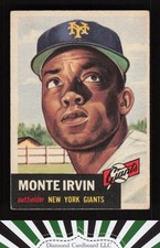 1953 Topps #62 Monte Irvin VG d
