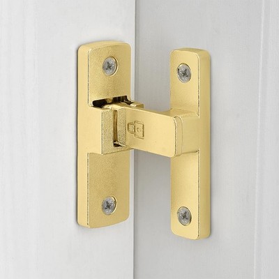 Gold 90 Degree Barn Door Lock Zinc Alloy Latch Flip Gate Cabinets Bathroom