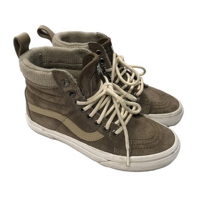 Vans Sk8 Hi MTE Scotchgard Suede Shoes Teak Blanc Sz Mens 3.5 Womens 5 Kids