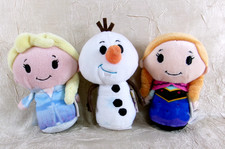 Hallmark Itty Bittys Disney Frozen Plush Lot includes Elsa Anna Olaf Snowman