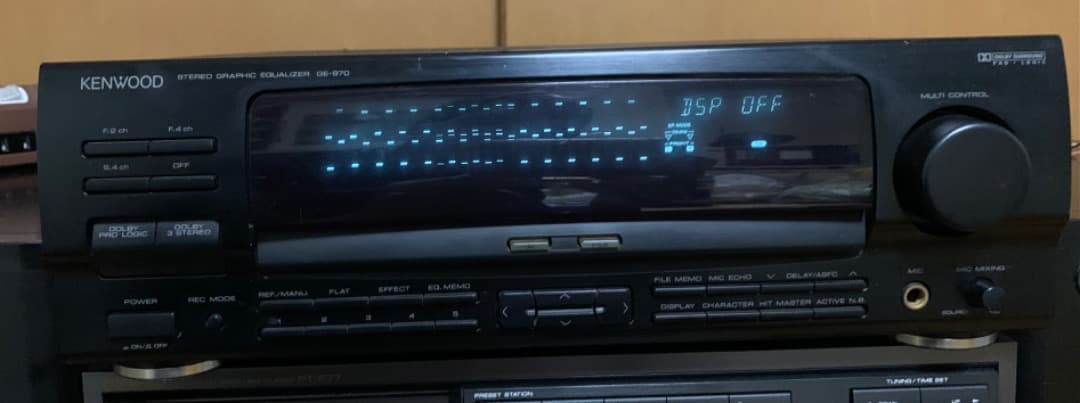 Kenwood Ge-77e Ac100v Graphic Equalizer Vintage Electronics W