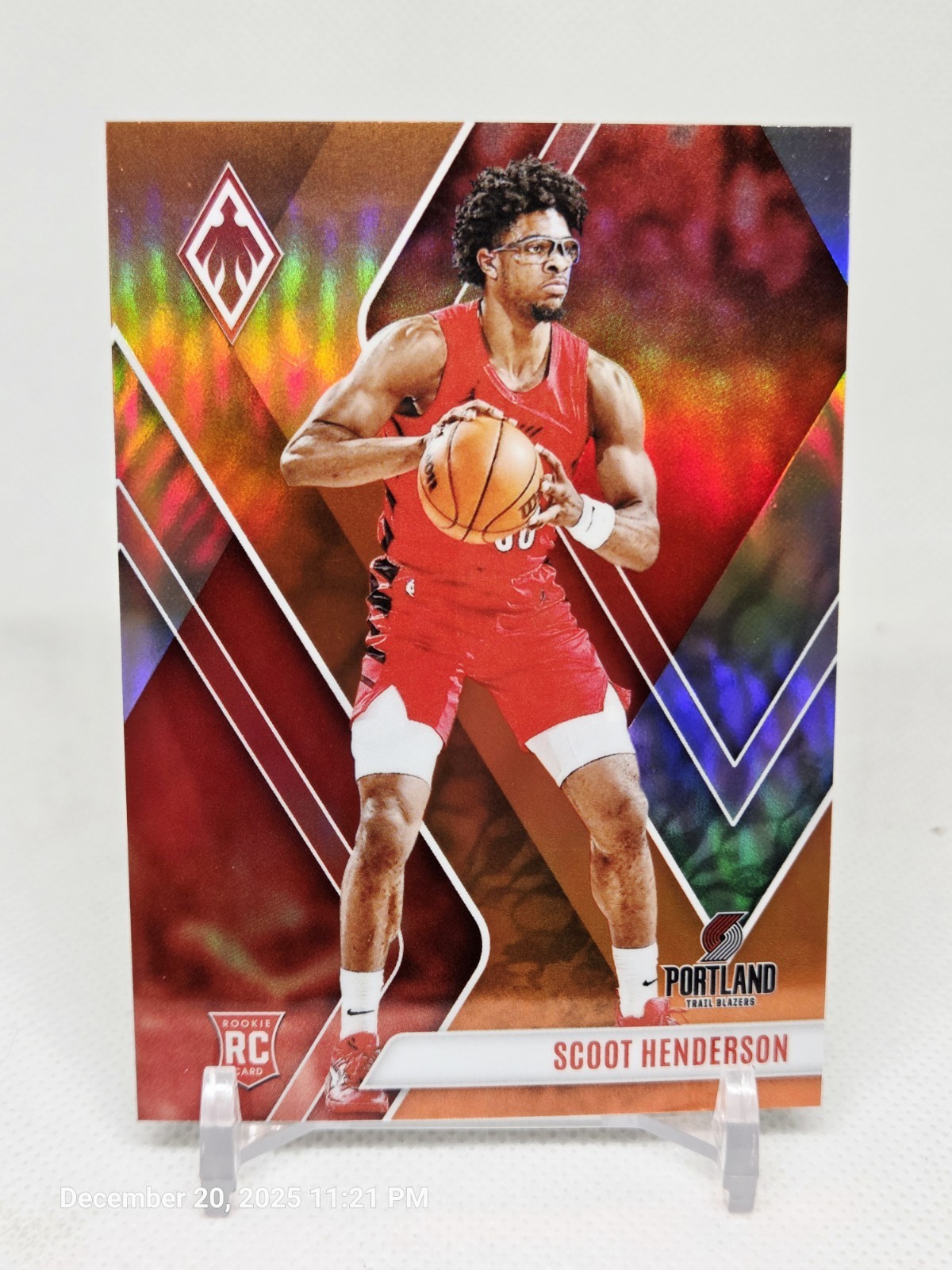 2023-24 Panini Phoenix - Orange 298 Scoot Henderson RC 37/99 Portland Blazers