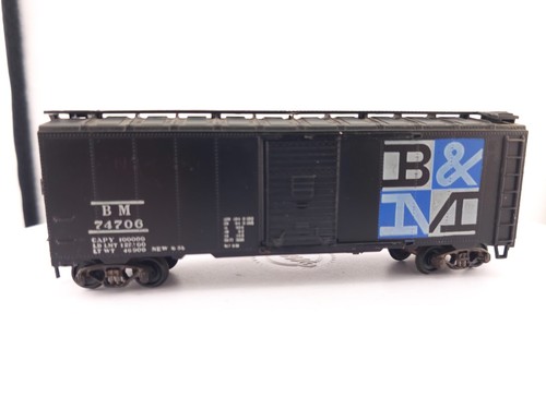 *LEER* Athearn escala HO Boston y Maine 40' vagón de carga BM 74700 tren material rodante | Zustand: Used