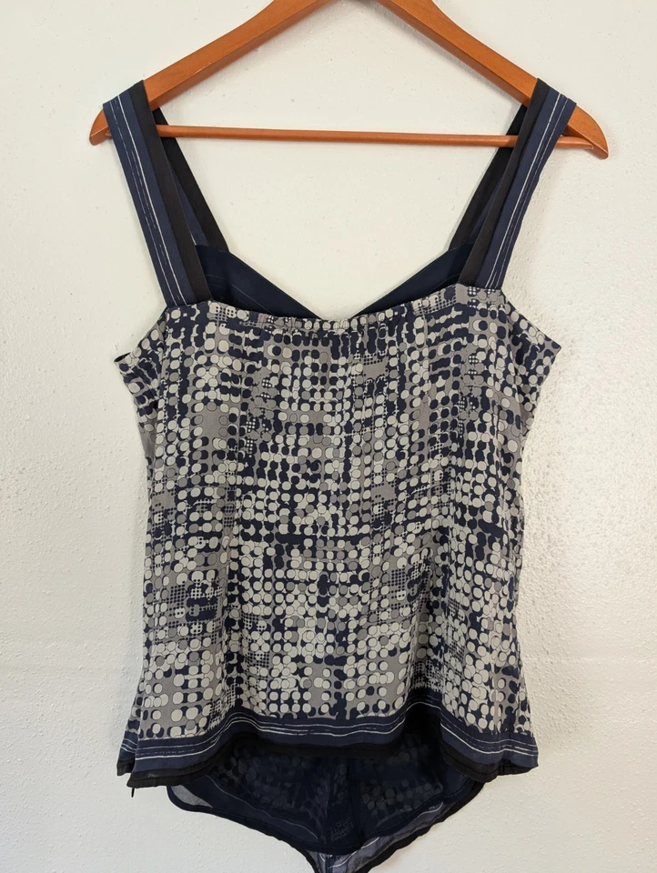 Top de hadas de festival Y2K de seda clásico de colección Entier para mujer talla M arte para usar Foto 3 de 4