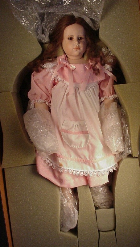 1990 Hildegard Gunzel 26" artist Doll Samantha IOB Madame Alexander porcelain  