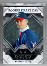 2019-20 Exquisite Collection Rookie Draft Day #RDDKK Kaapo Kakko /99