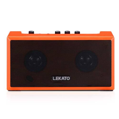 Amplificador de Guitarra LEKATO Inalámbrico Bluetooth 2 Canales Altavoz 5W Recargable - Imagen 14 de 14