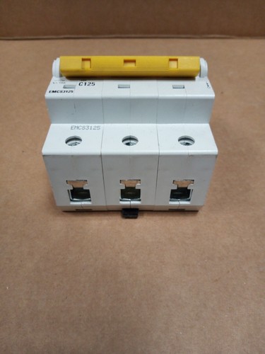 Eaton 125amp TP MCB Type C triple pole switch EMCS3125 15kA C125 - Picture 3 of 4