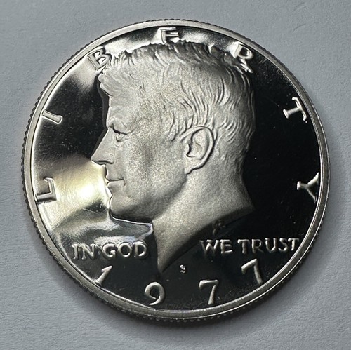 1977-S Kennedy Half Dollar PROOF 50cent Piece Coin from US Mint Proof Set - Picture 7 of 9
