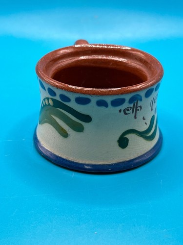 Torquay Pottery Mustard Pot Mottoware Scandy ” ELP YERZELF TU MUSTARD” no lid - Picture 5 of 7