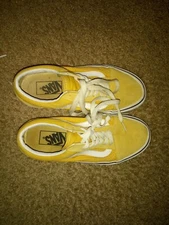 VANS-SKATE BOARD-OLD SKOOL-SNEAKERS-GOLDEN/YELLOW- MEN'S 4 -WOMAN'S- 5.5