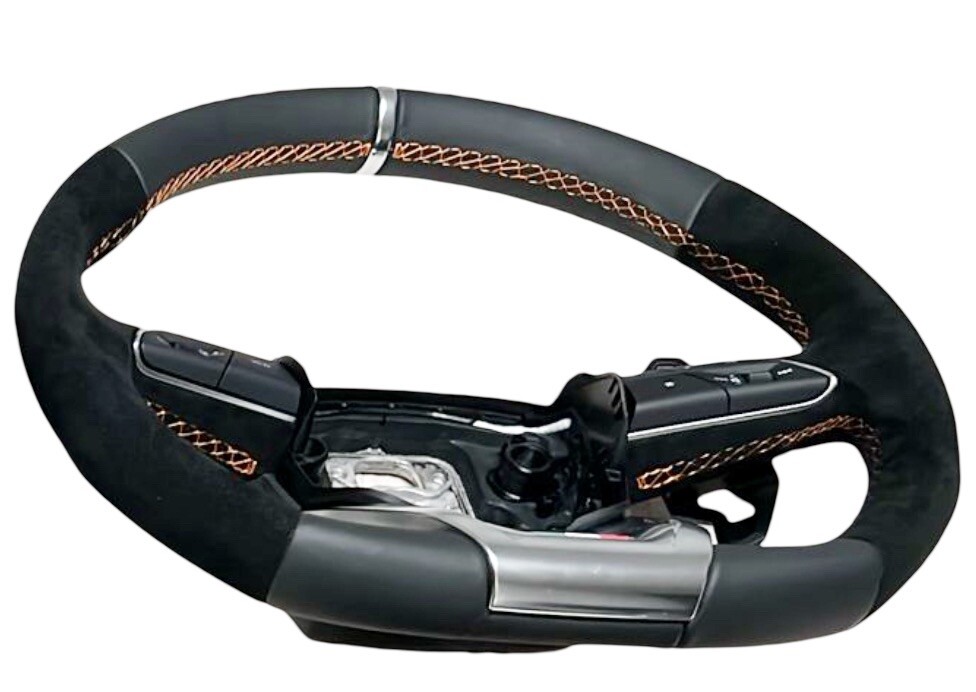 GENUINE LAMBORGHINI URUS S SE ALCANTARA PERFORMANTE HEATED STEERING WHEEL ORANGE
