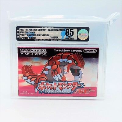 VGA 85 Pokemon Ruby Version Qualified 2002 GBA Graded Japanese