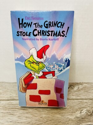 How the Grinch Stole Christmas! (VHS, 1966) Dr. Seuss Boris  