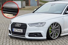Spoilerschwert Frontspoiler Lippe ABS Audi A6 S6 4G S-Line ABE schwarz glänzend