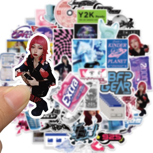 53pcs VSCO Y2K Style Stickers 90‘s Girls Harajuku Vintage Cute Aesthetic Decal - Picture 4 of 5