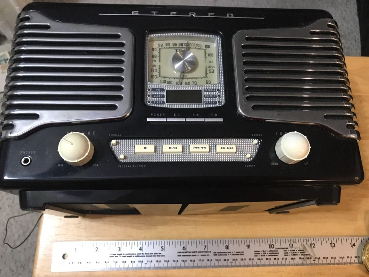Black TEAC SL-D80-B Deluxe AM/FM Stereo Radio CD Player