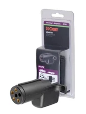 CURT 57621 Electrical Adapter (6-Way Round Vehicle to 4-Way Flat Trailer)