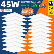LED 2x4 FT Flat Panel Light Fixture, 2x2 FT Drop Ceiling LED Lights, AC100-277V
